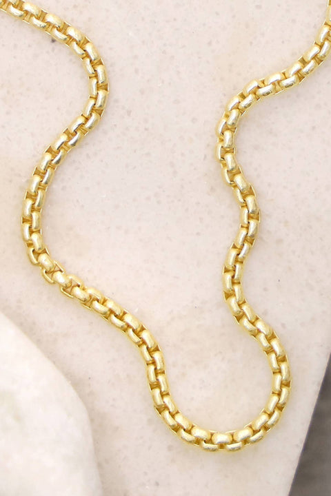 14k Gold Plated 2mm Stacatto Chain - GP