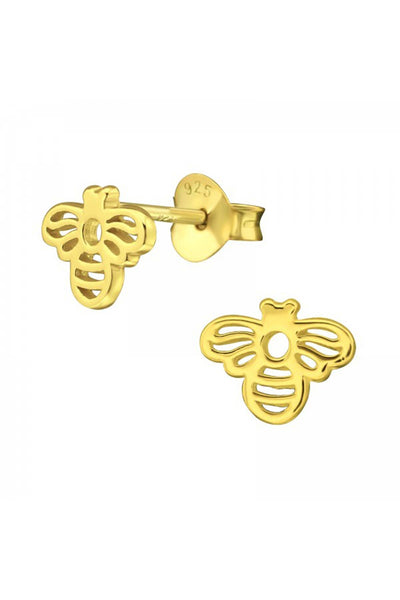 Sterling Silver Bee Ear Studs - VM