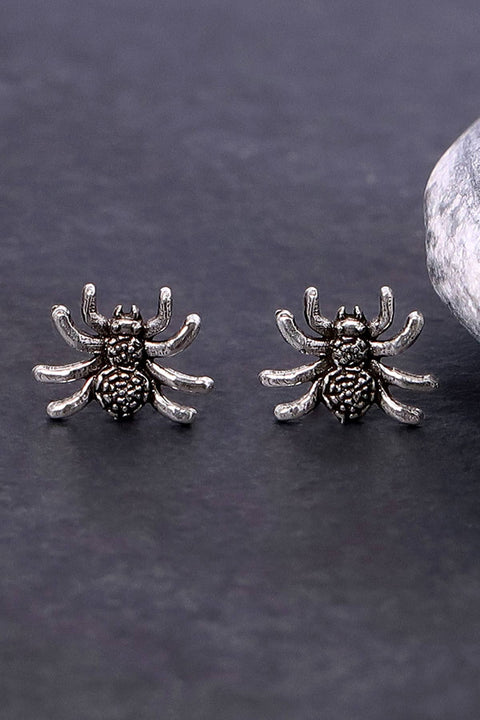 Sterling Silver Spider Post Earrings - SS
