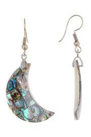 Abalone Shell Moon Earrings - SF