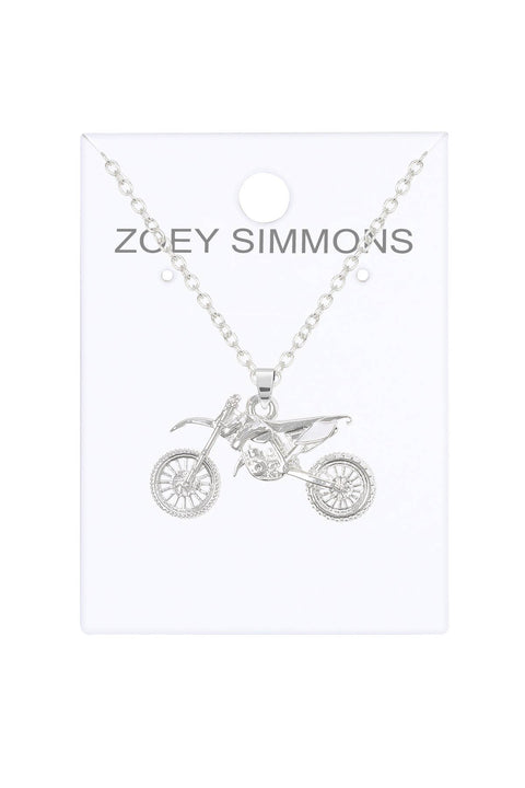 Motorcycle Pendant Necklace - SF