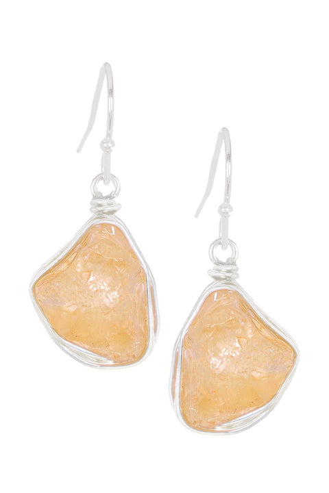 Citrine Drop Earrings - SF