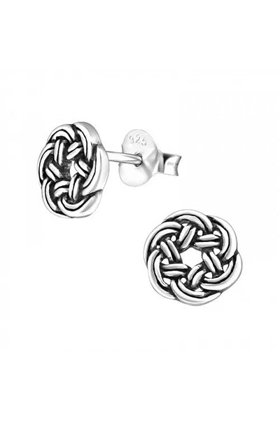Sterling Silver Celtic Ear Studs - SS