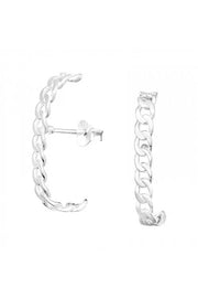 Sterling Silver Braided Ear Studs - SS