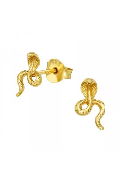 Sterling Silver Cobra Ear Studs - VM