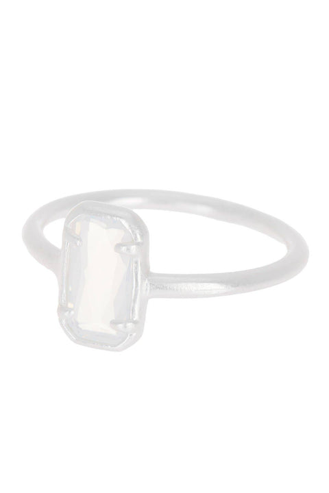 Moonstone Crystal Small Cab Ring - SF