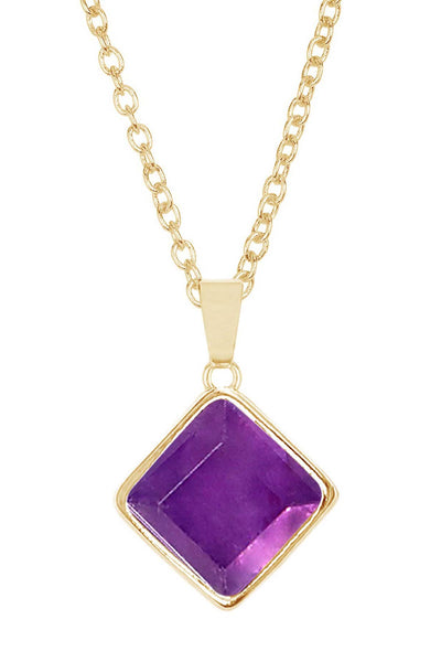 Amethyst Rachel Pendant Necklace - GF