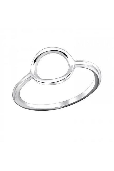 Sterling Silver Open Oval Ring - SS