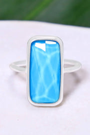 Turquoise Quartz Rectangle Ring - SF