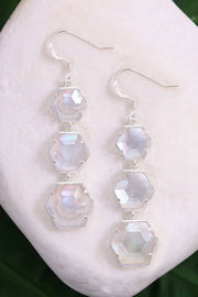 Mother Of Pearl Statement Earrings - SF