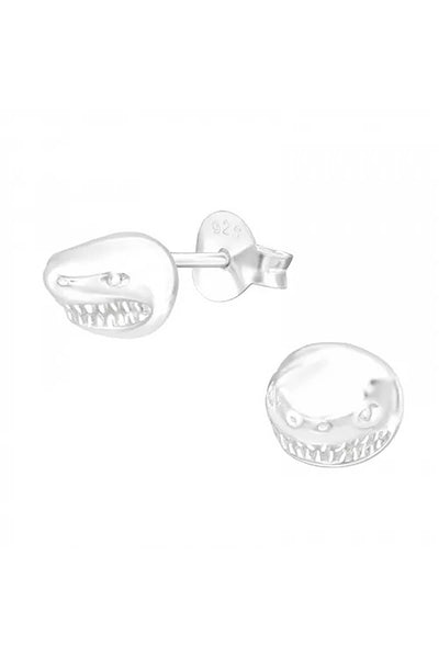 Sterling Silver Shark Ear Studs - SS