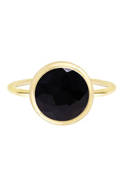 Black Onyx Lollipop Ring - GF