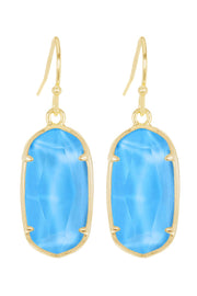 Turquoise Quartz Casey Drop Earrings - GF