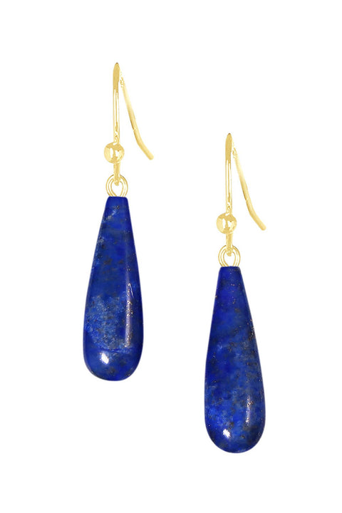 14k Vermeil & Lapis Drop Earrings - VM