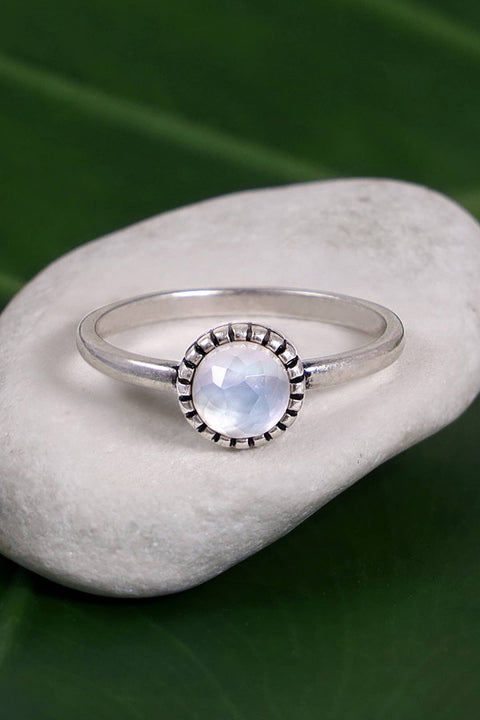 Mother Of Pearl Quartz Petite Ring - SF