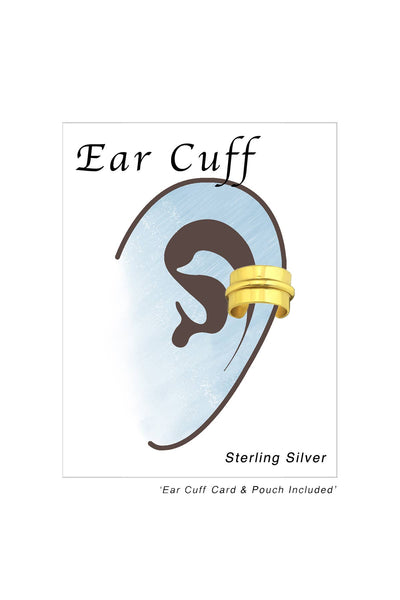 Sterling Silver Plain Ear Cuff - VM