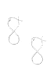 Sterling Silver Infinity Hoop Earrings - SS