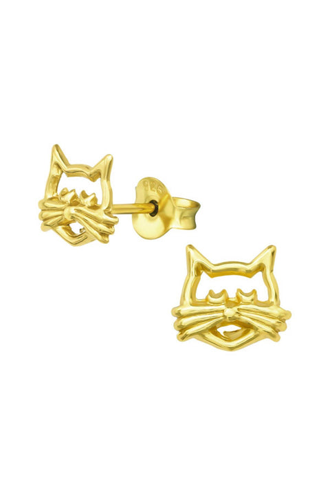 Sterling Silver Cat Ear Studs - VM