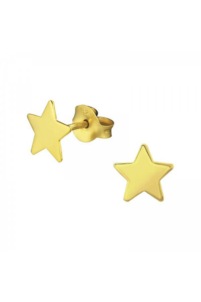 Sterling Silver Star Ear Studs - VM
