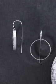 Sterling Silver Freeform Threader Earrings - SS