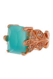 Amazonite Crystal Garden Ring - SF