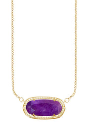 Amethyst Pendant Necklace - GF