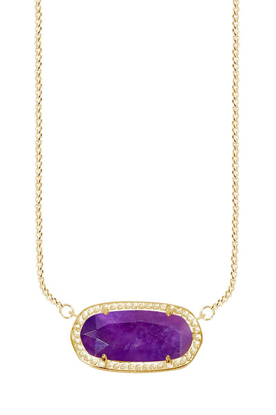 Amethyst Pendant Necklace - GF