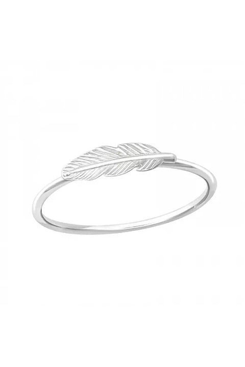 Sterling Silver Feather Ring - SS