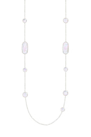 Mother Of Pearl Station Necklace - SF