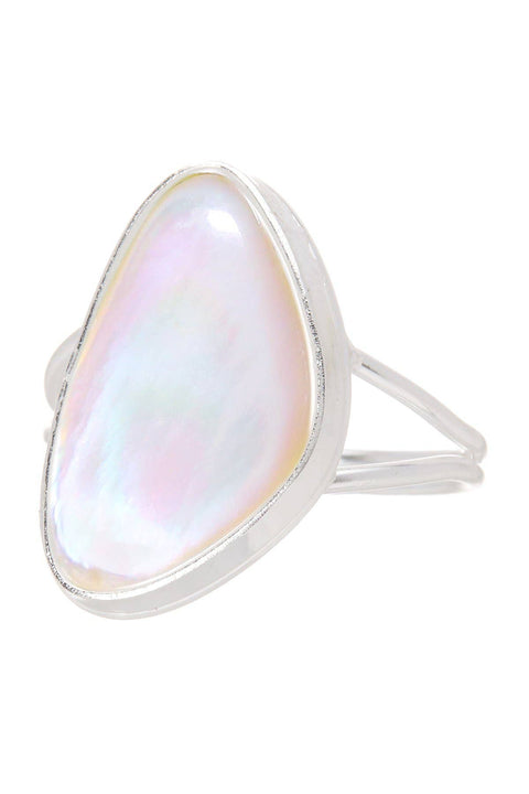 Sterling Silver Mother Of Pearl Ring - SS