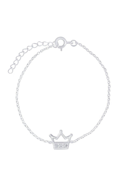 Sterling Silver Crown Bracelet - SS