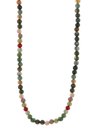 Mixed Jasper Mala Beads Necklace - SF