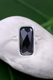 Hematite Rectangle Ring - SF