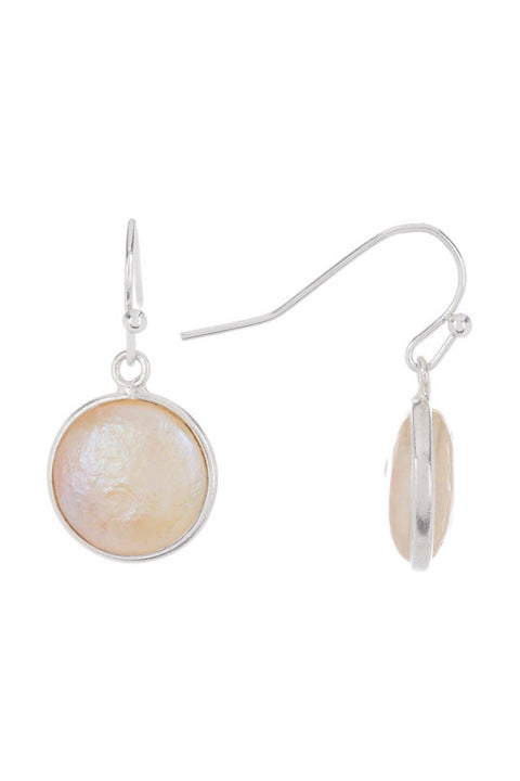 Mother Of Pearl Drop Earrings - SF